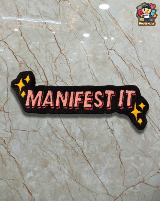 Manifest It Custom Rug