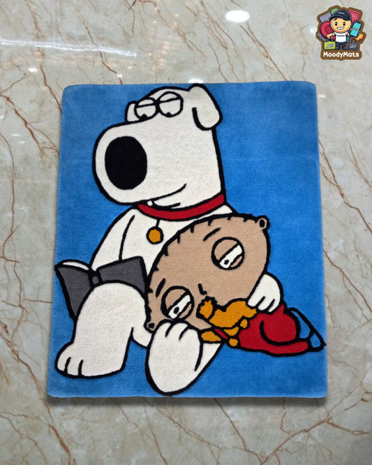 Brian & Stewie Cartoon Custom Rug