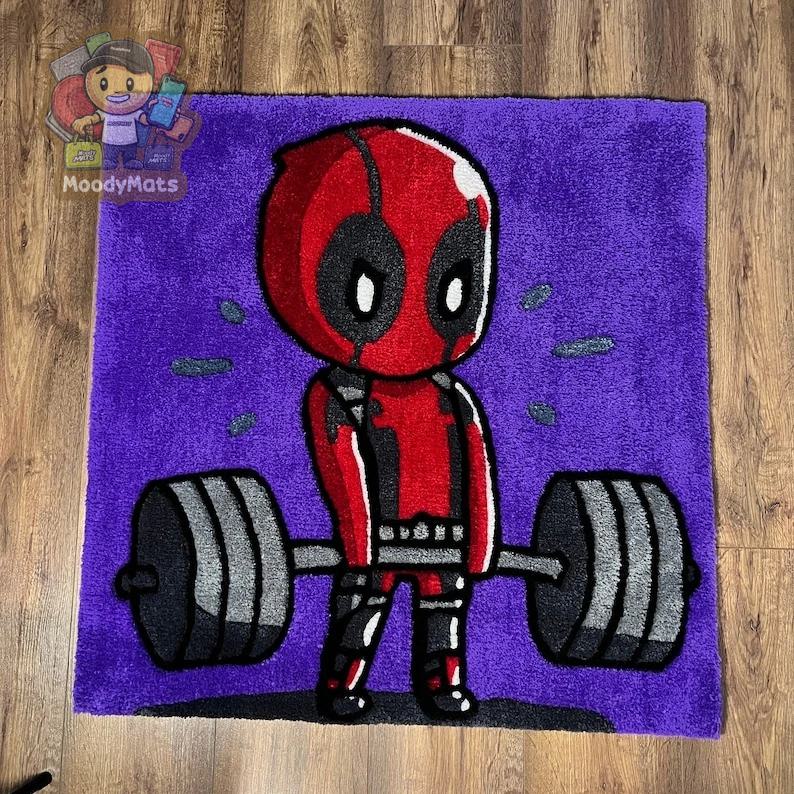 Deadpool Dead-Lift Custom Rug