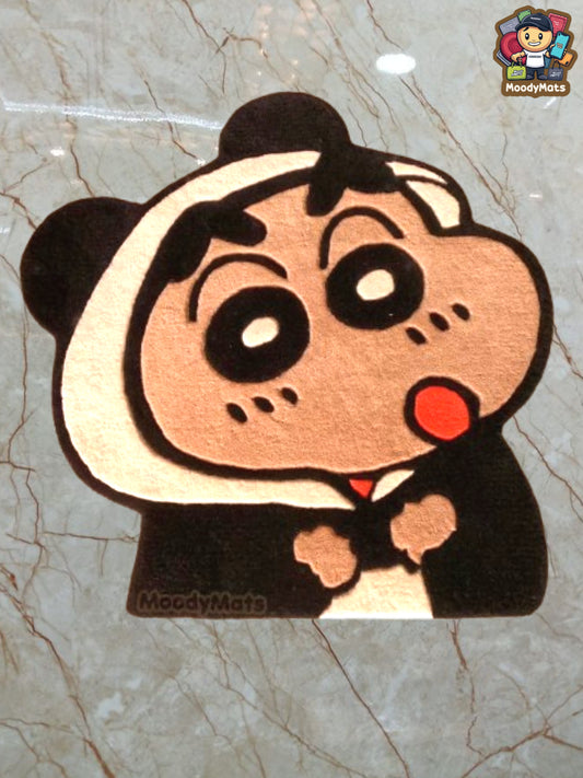 Black and white Shinchan Custom Rug