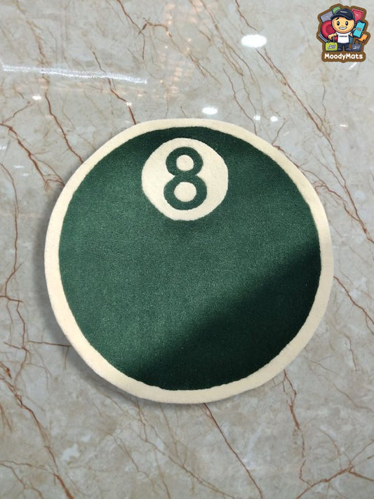 Green 8 Ball Pool Custom rug