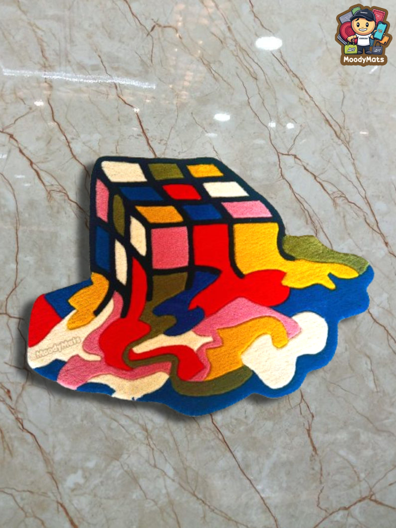 Melting Cube Custom Rug