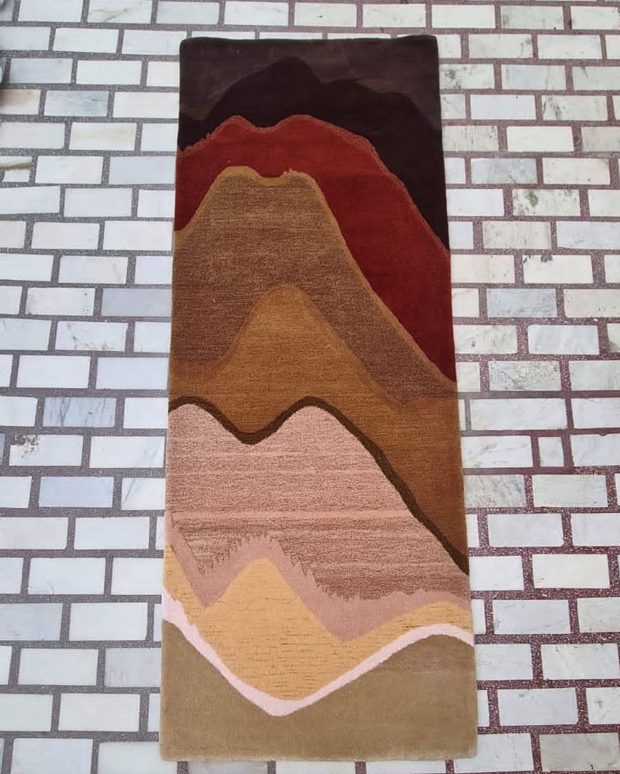 Brown family Runner Custom rug