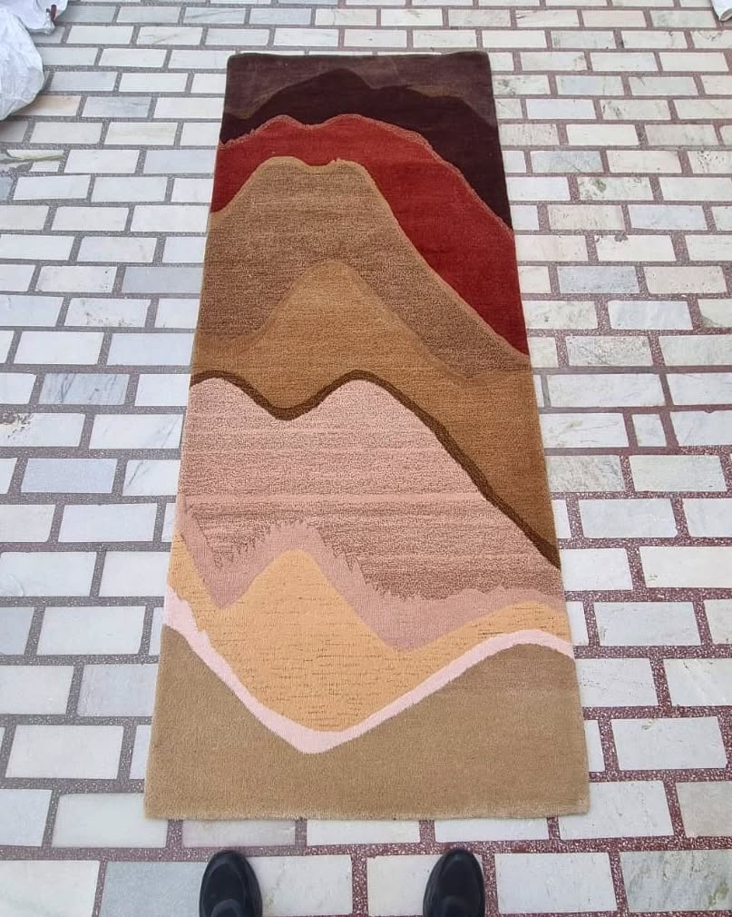 Brown family Runner Custom rug