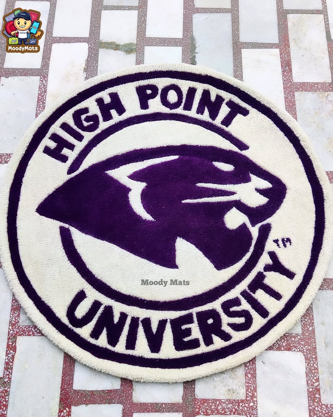 High Point University Brand Custom rug