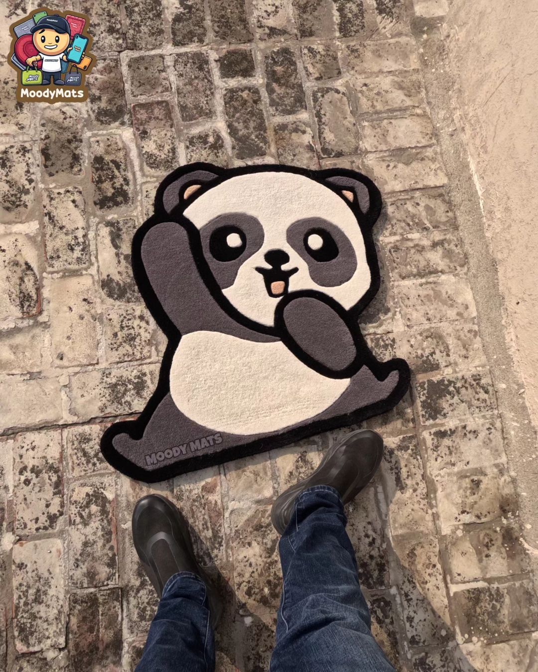 Joyful Panda Custom Rug