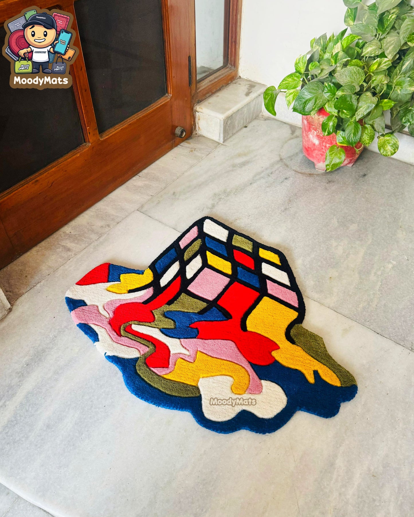 Melting Cube Custom Rug