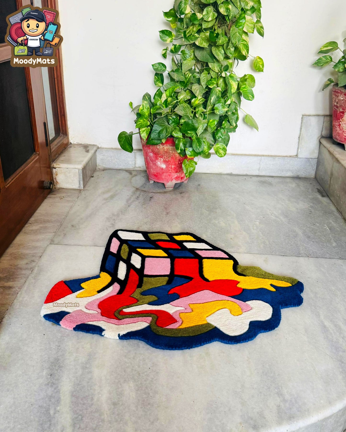 Melting Cube Custom Rug