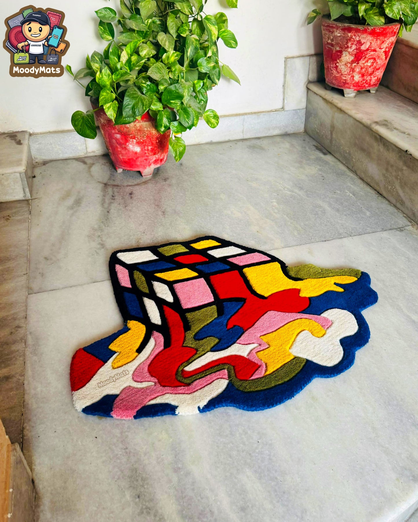 Melting Cube Custom Rug