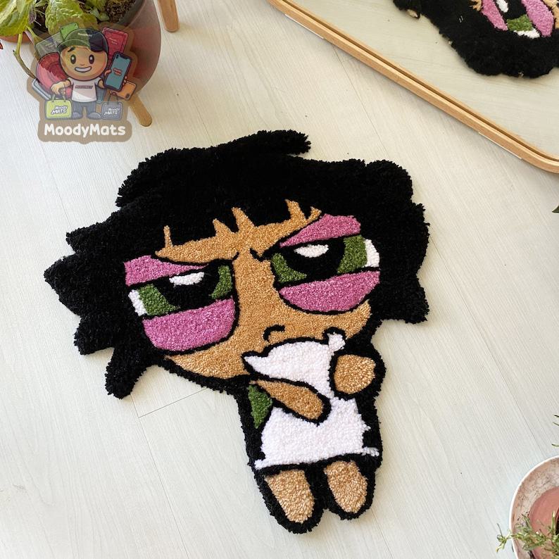 The Powerpuff Sleepy Girl Custom Rug