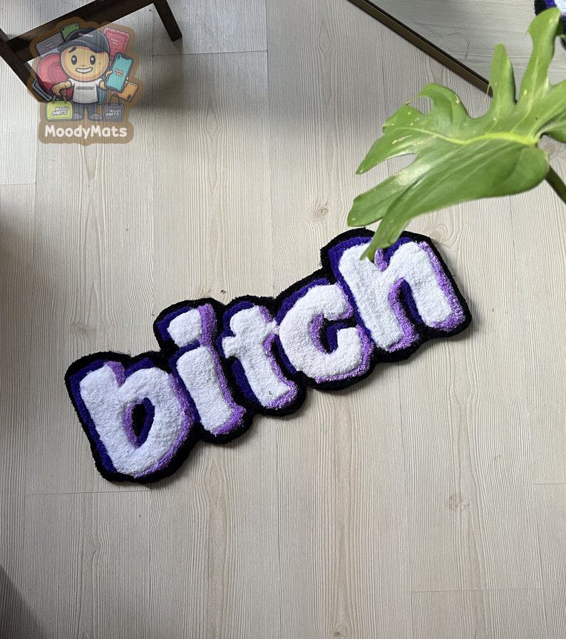 Purple B*tch Custom Rug