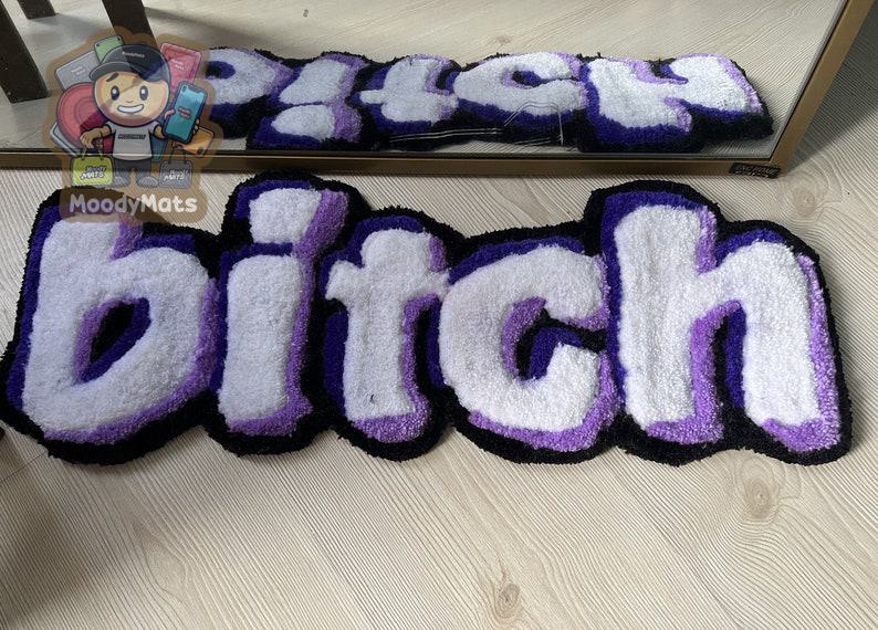 Purple B*tch Custom Rug