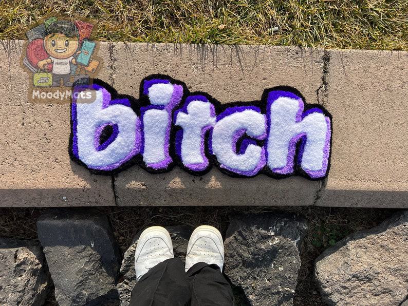 Purple B*tch Custom Rug