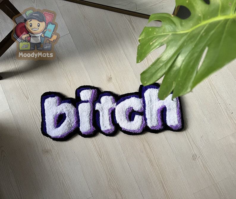 Purple B*tch Custom Rug