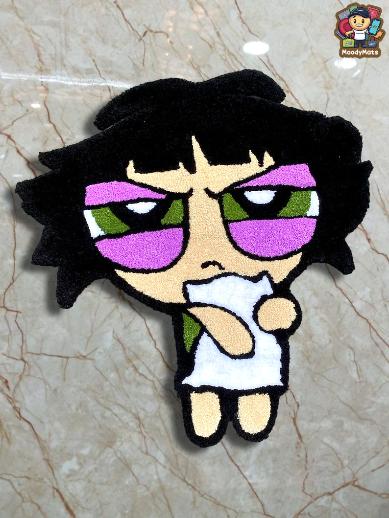 The Powerpuff Sleepy Girl Custom Rug