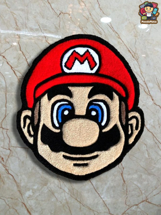 Super Mario Face Custom Rug